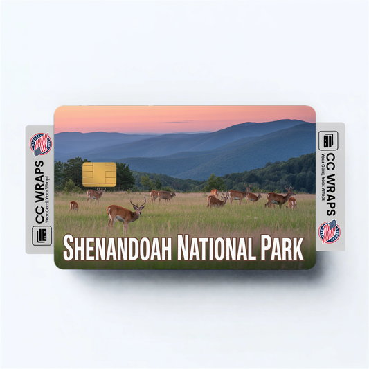 2PK Shenandoah National Park Credit Card Vinyl Skin Decal