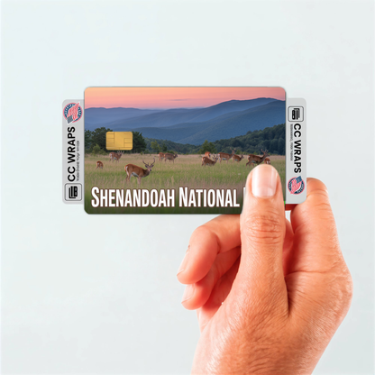 2PK Shenandoah National Park Credit Card Vinyl Skin Decal