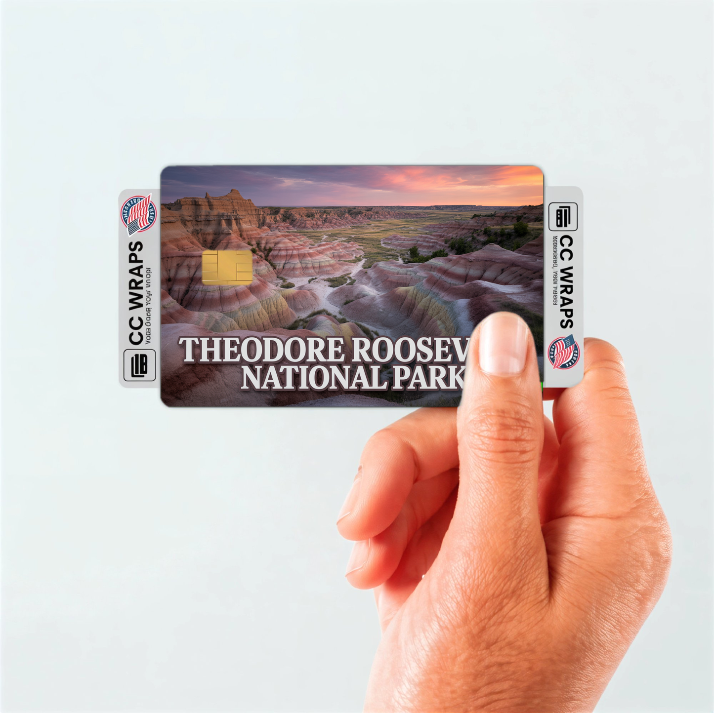 2PK Theodore Roosevelt National Park Credit Card Vinyl Skin Decal