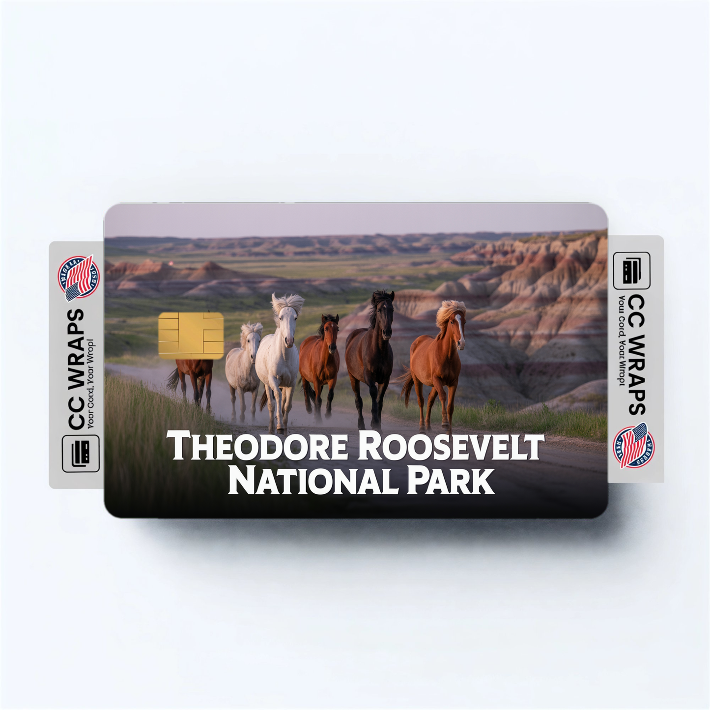 2PK Theodore Roosevelt National Park Credit Card Vinyl Skin Decal