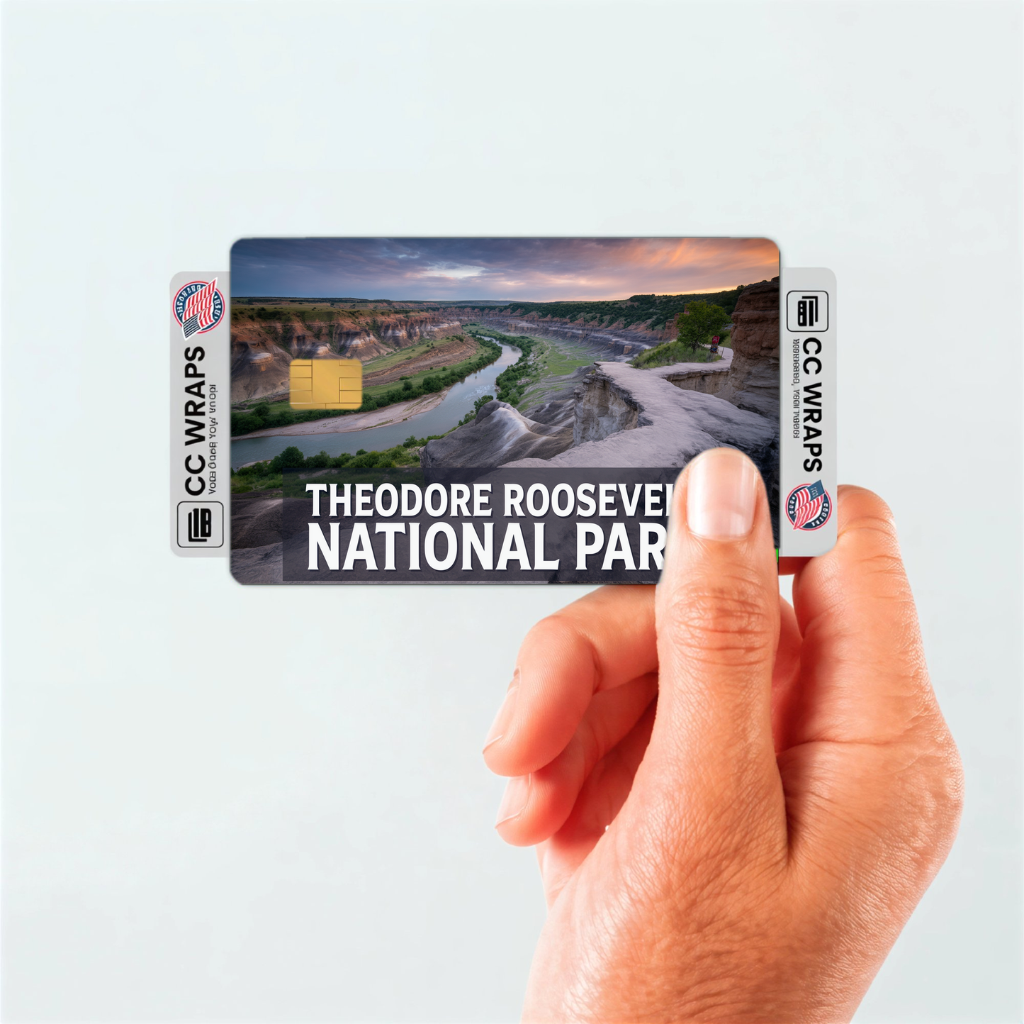 2PK Theodore Roosevelt National Park Credit Card Vinyl Skin Decal