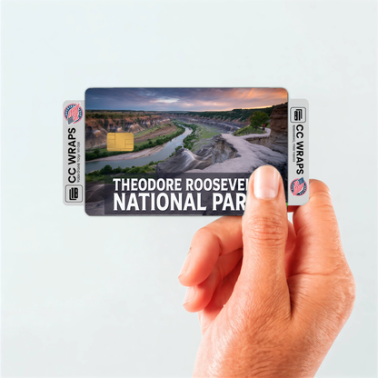2PK Theodore Roosevelt National Park Credit Card Vinyl Skin Decal