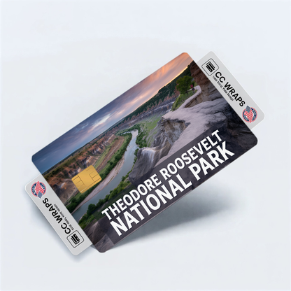 2PK Theodore Roosevelt National Park Credit Card Vinyl Skin Decal