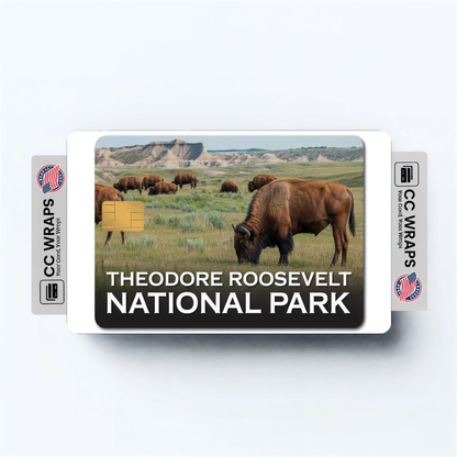 2PK Theodore Roosevelt National Park Credit Card Vinyl Skin Decal