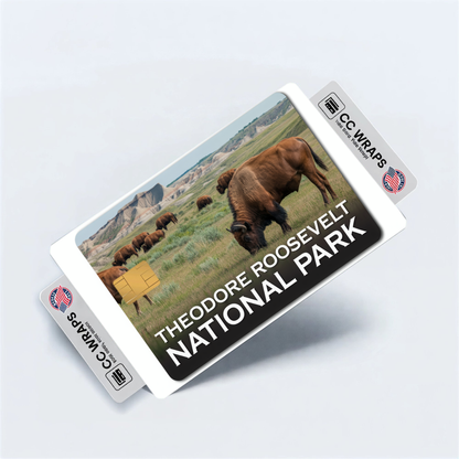 2PK Theodore Roosevelt National Park Credit Card Vinyl Skin Decal