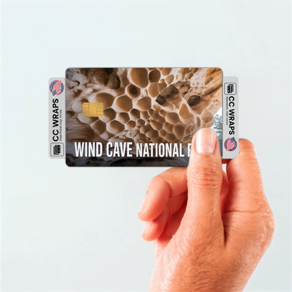 2PK Wind Cave National Park Credit Card Vinyl Skin Decal
