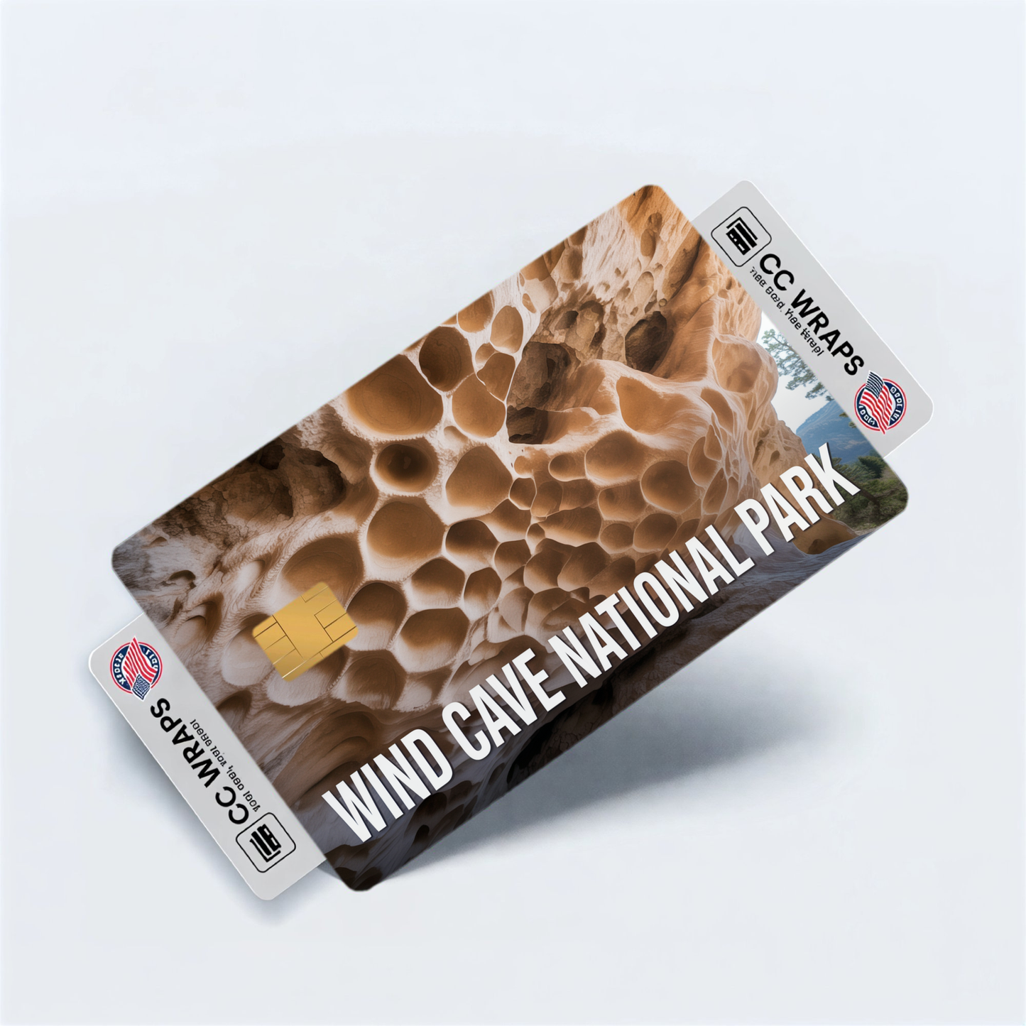 2PK Wind Cave National Park Credit Card Vinyl Skin Decal