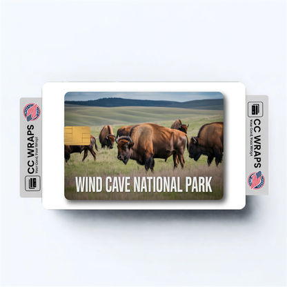 2PK Wind Cave National Park Credit Card Vinyl Skin Decal