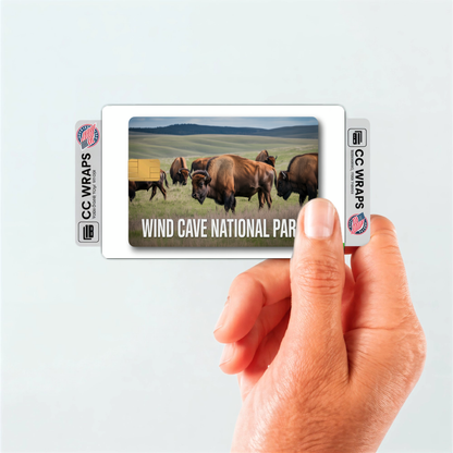 2PK Wind Cave National Park Credit Card Vinyl Skin Decal