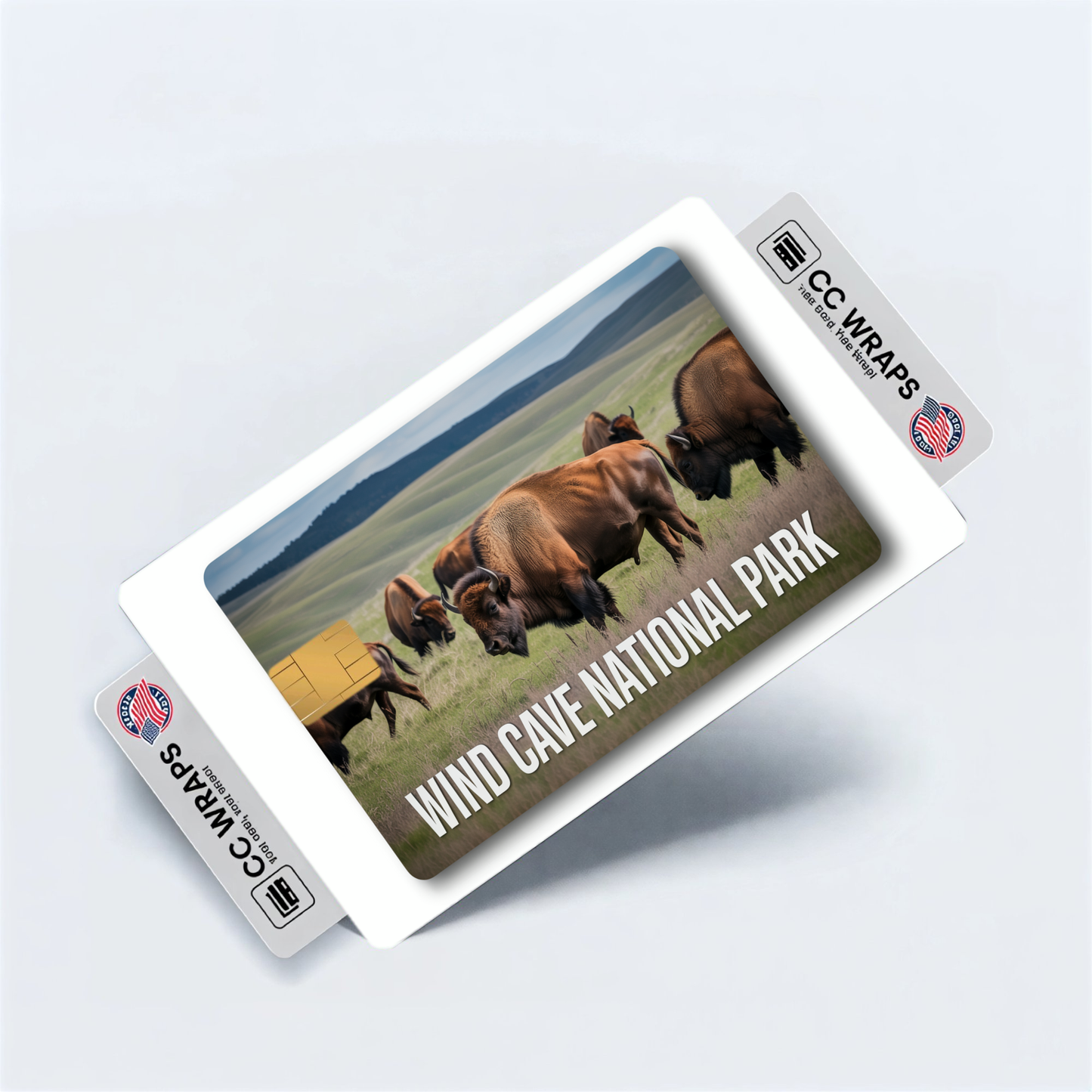 2PK Wind Cave National Park Credit Card Vinyl Skin Decal