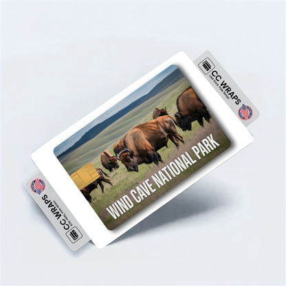 2PK Wind Cave National Park Credit Card Vinyl Skin Decal