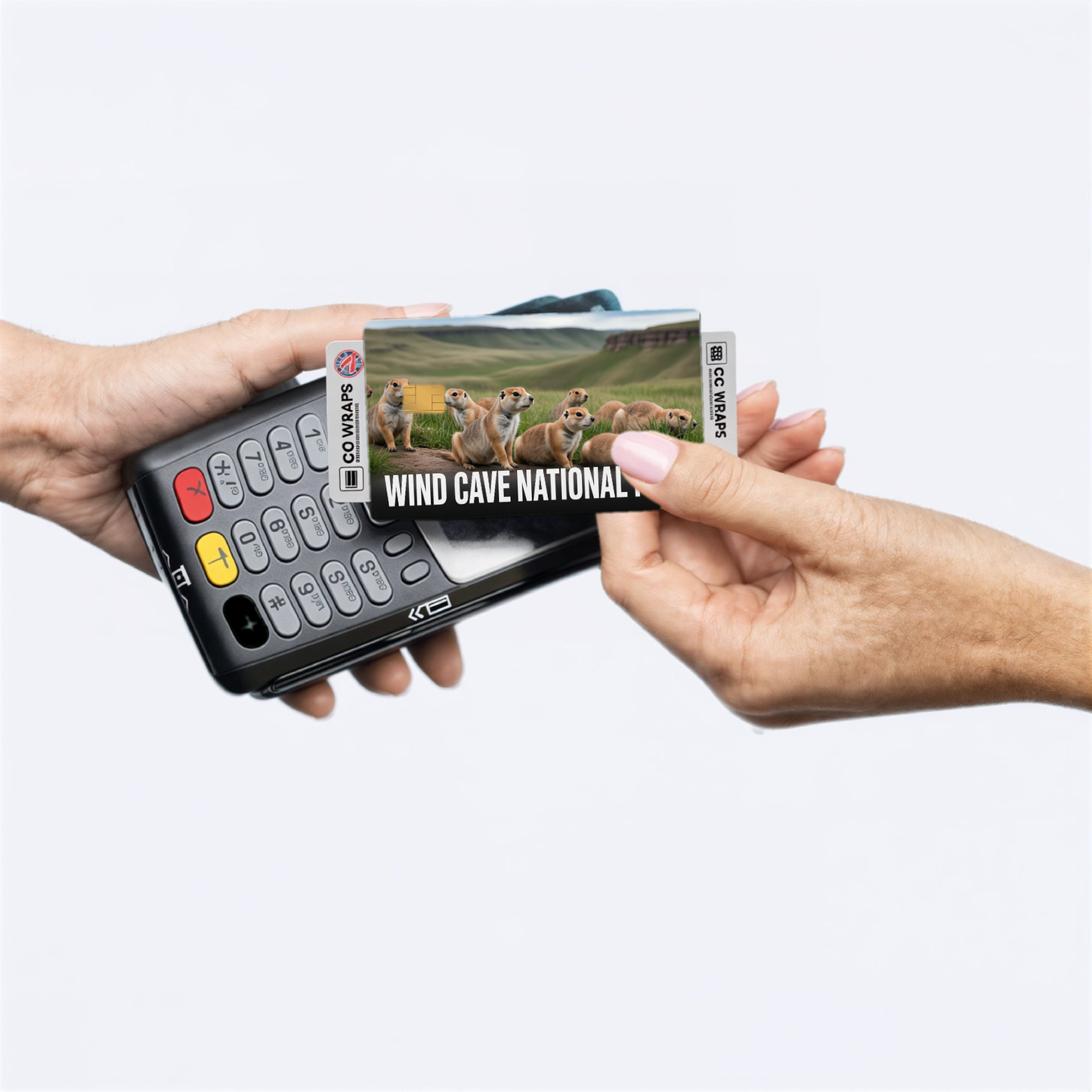 2PK Wind Cave National Park Credit Card Vinyl Skin Decal