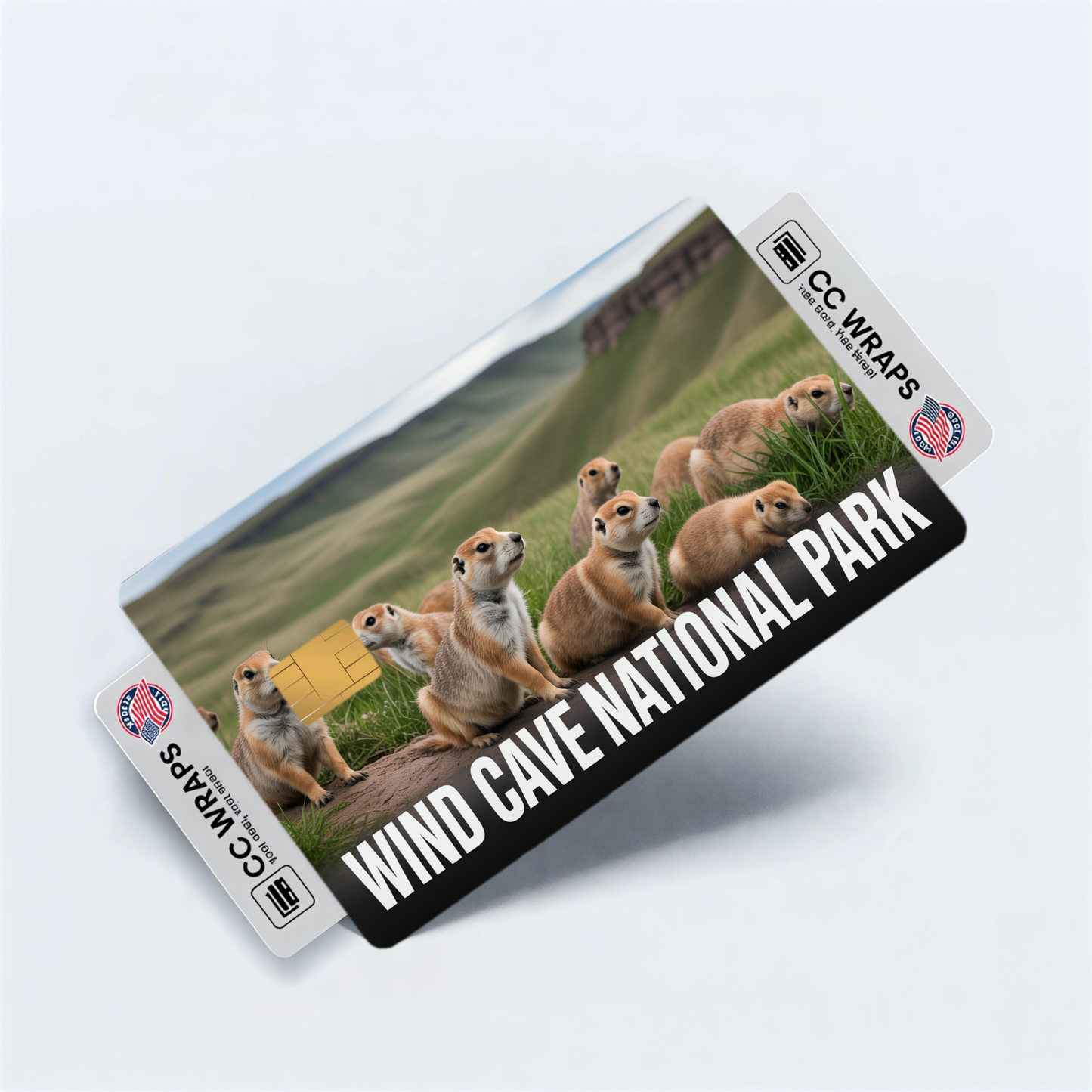 2PK Wind Cave National Park Credit Card Vinyl Skin Decal