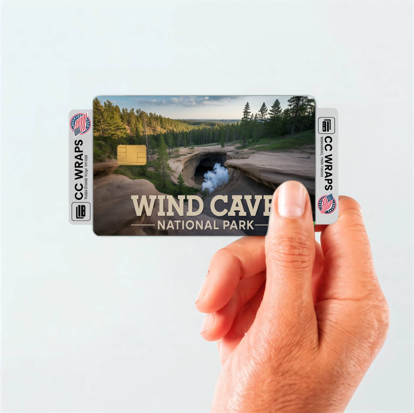 2PK Wind Cave National Park Credit Card Vinyl Skin Decal