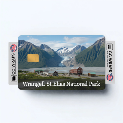 2PK Wrangell-St. Elias National Park Credit Card Vinyl Skin Decal