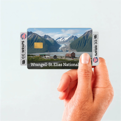 2PK Wrangell-St. Elias National Park Credit Card Vinyl Skin Decal