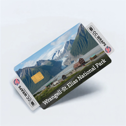 2PK Wrangell-St. Elias National Park Credit Card Vinyl Skin Decal