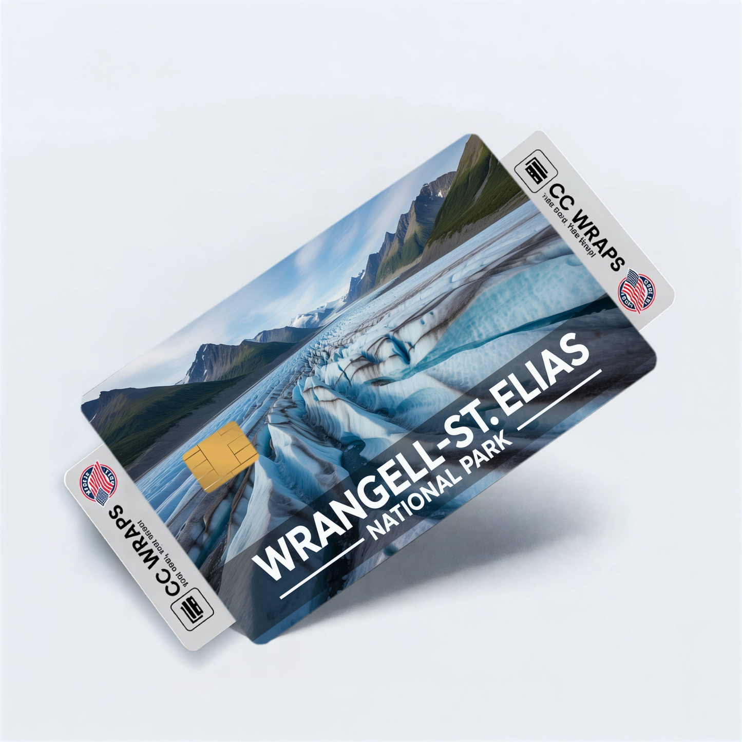 2PK Wrangell-St. Elias National Park Credit Card Vinyl Skin Decal