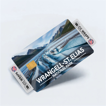 2PK Wrangell-St. Elias National Park Credit Card Vinyl Skin Decal