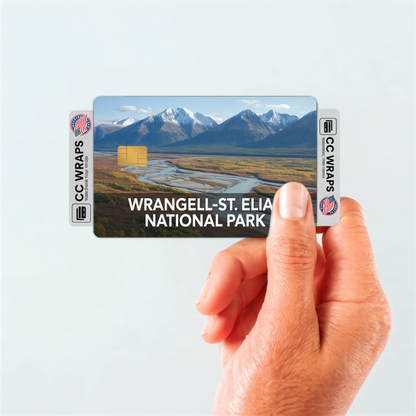 2PK Wrangell-St. Elias National Park Credit Card Vinyl Skin Decal
