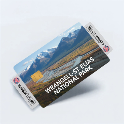 2PK Wrangell-St. Elias National Park Credit Card Vinyl Skin Decal