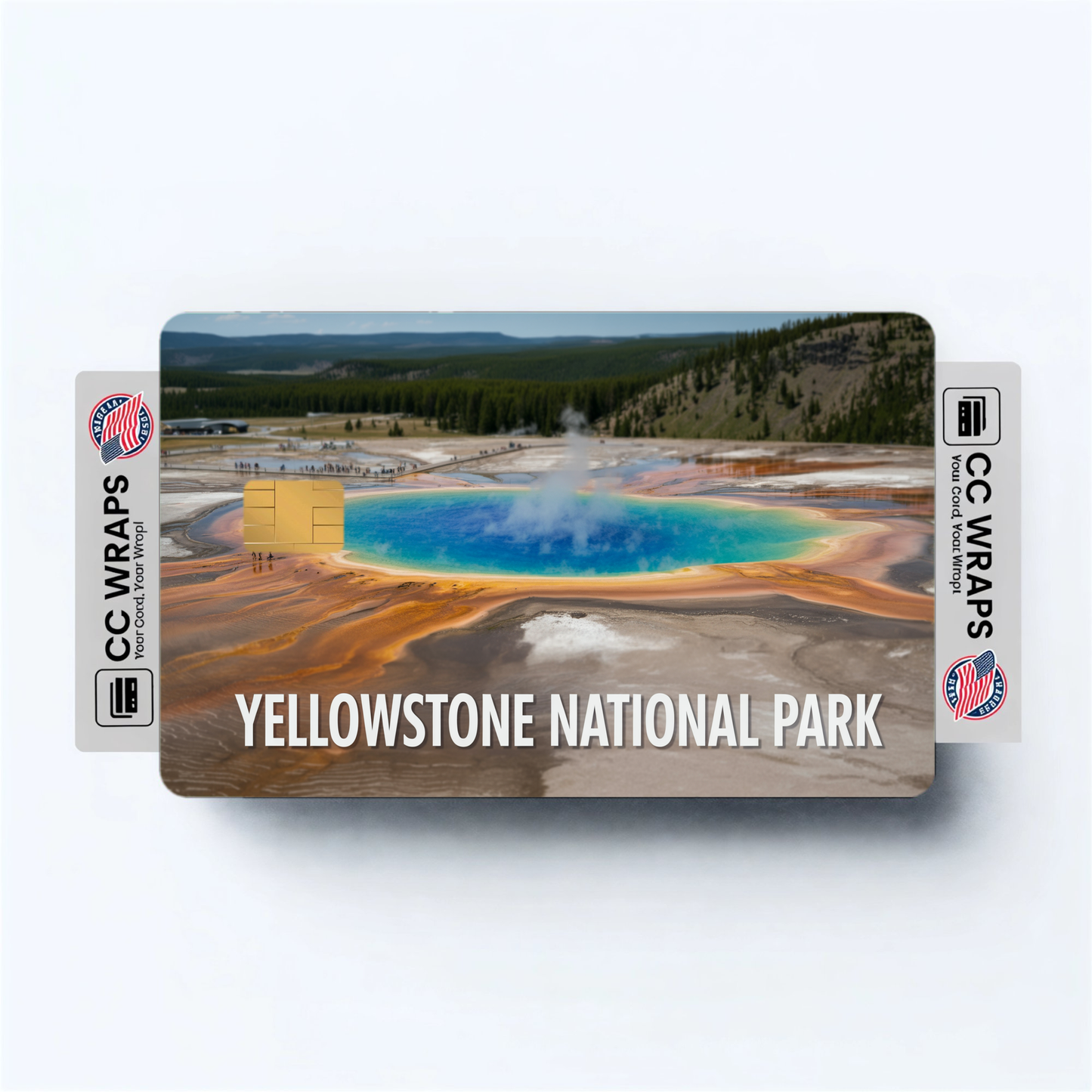 2PK Yellowstone National Park Credit Card Vinyl Skin Decal