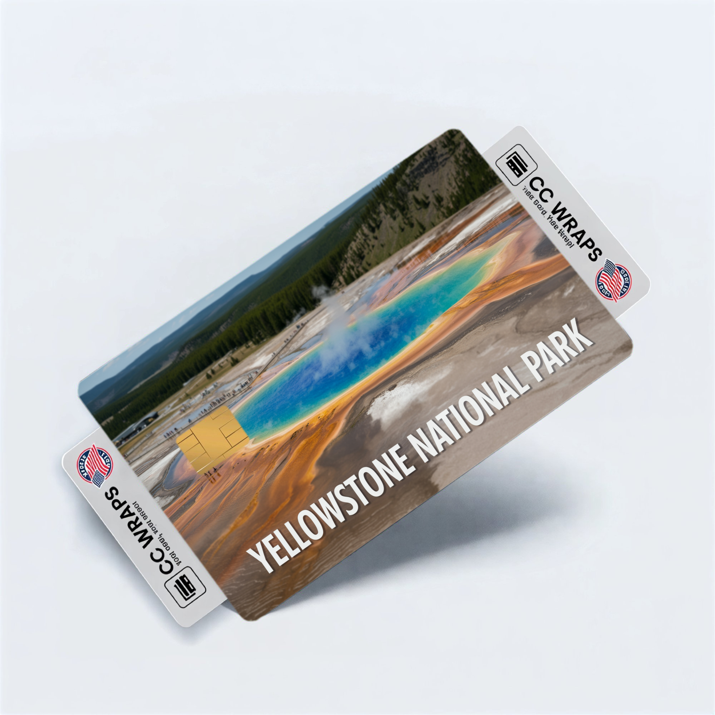2PK Yellowstone National Park Credit Card Vinyl Skin Decal