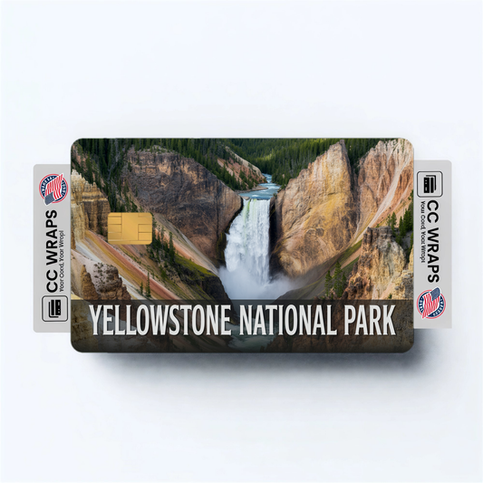 2PK Yellowstone National Park Credit Card Vinyl Skin Decal