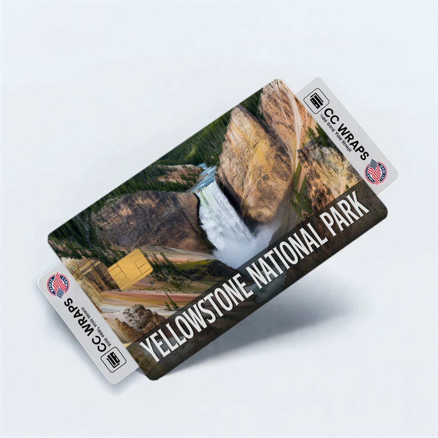 2PK Yellowstone National Park Credit Card Vinyl Skin Decal