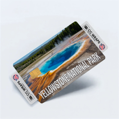 2PK Yellowstone National Park Credit Card Vinyl Skin Decal