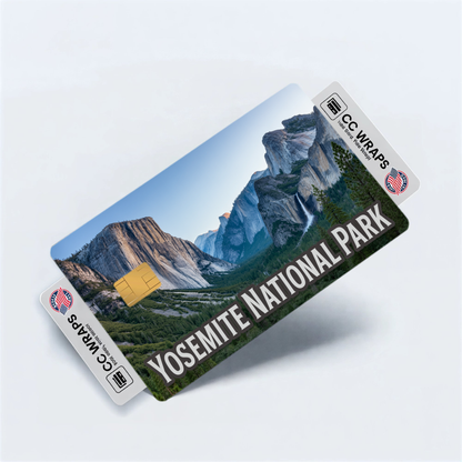 2PK Yosemite National Park Credit Card Vinyl Skin Decal