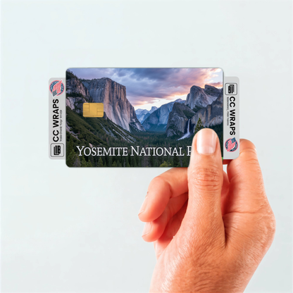 2PK Yosemite National Park Credit Card Vinyl Skin Decal