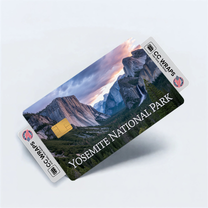 2PK Yosemite National Park Credit Card Vinyl Skin Decal