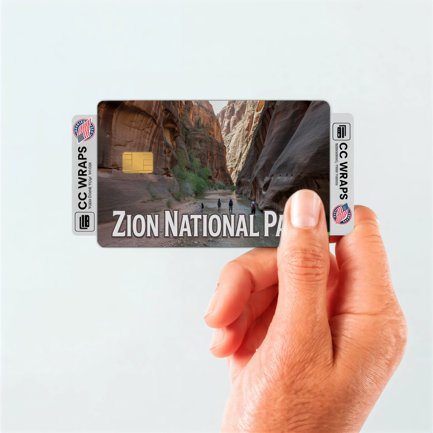 2PK Zion National Park Credit Card Vinyl Skin Decal