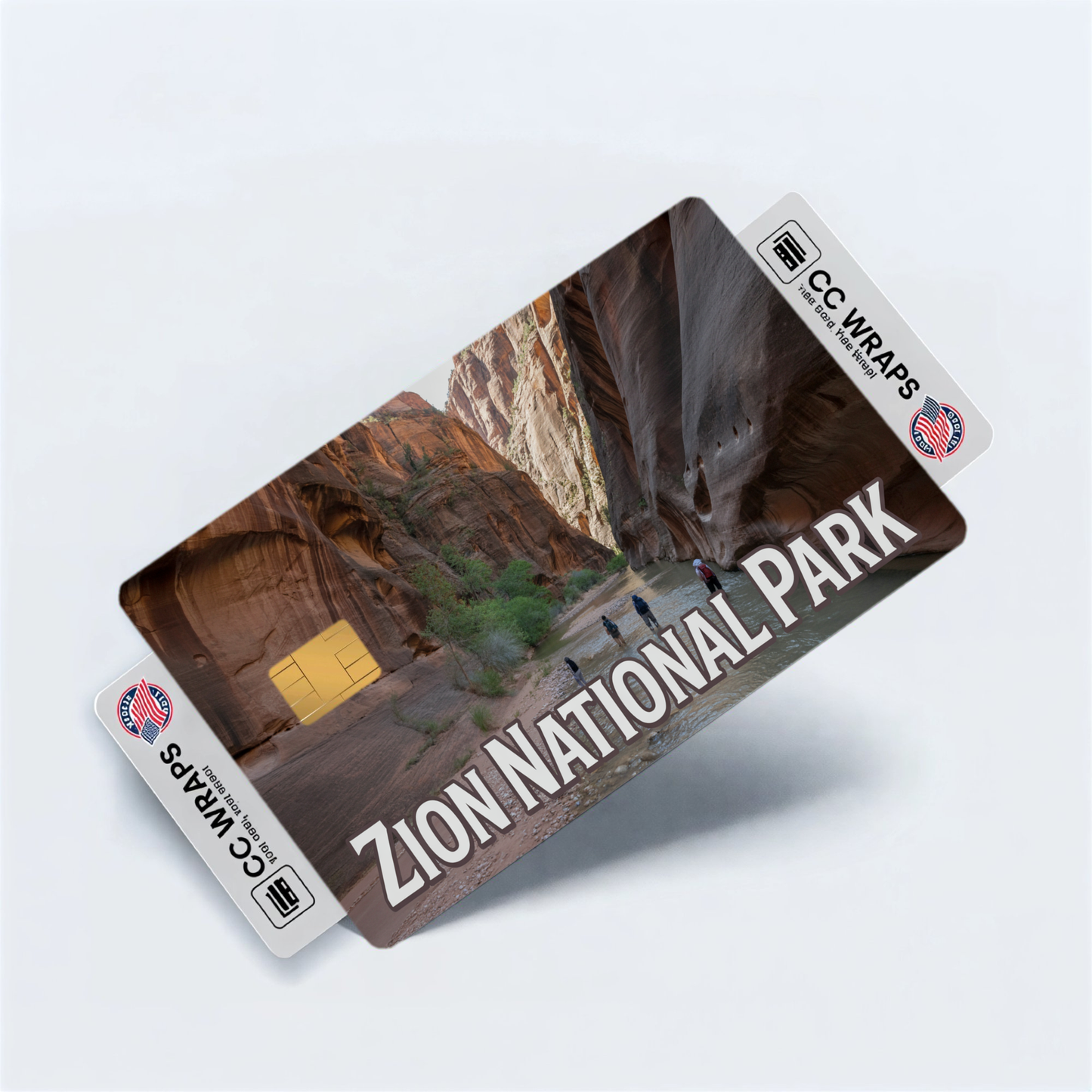 2PK Zion National Park Credit Card Vinyl Skin Decal