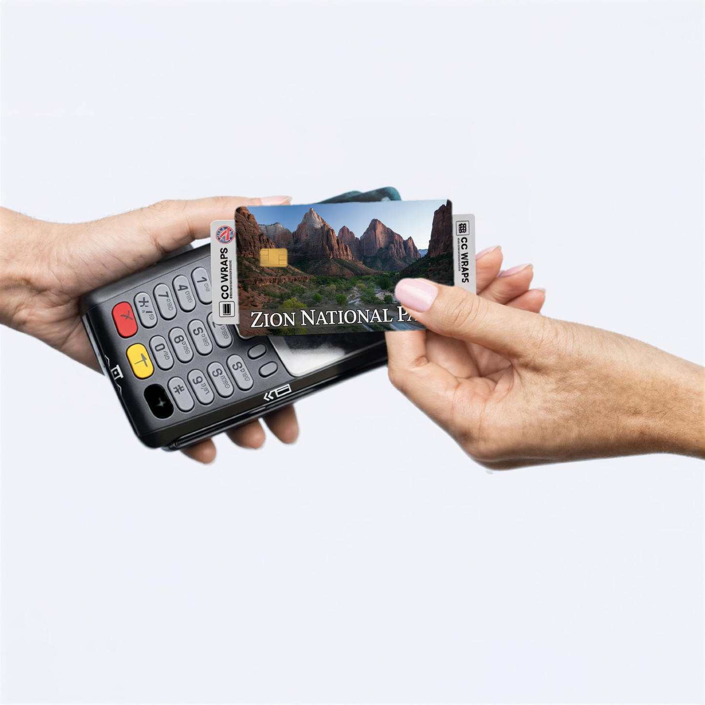 2PK Zion National Park Credit Card Vinyl Skin Decal