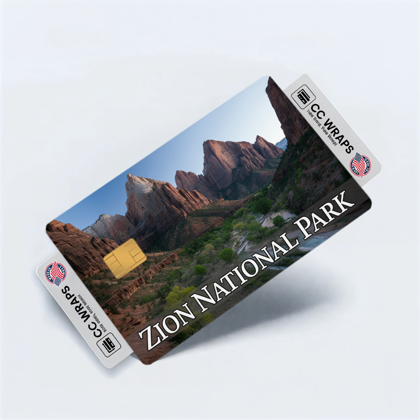 2PK Zion National Park Credit Card Vinyl Skin Decal