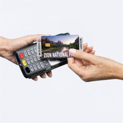 2PK Zion National Park Credit Card Vinyl Skin Decal