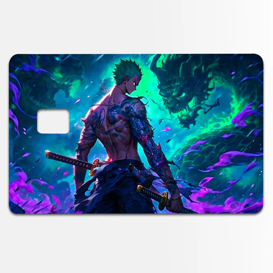 Warrior Dragon Anime Custom Vinyl Credit Card Sticker by CC Wraps