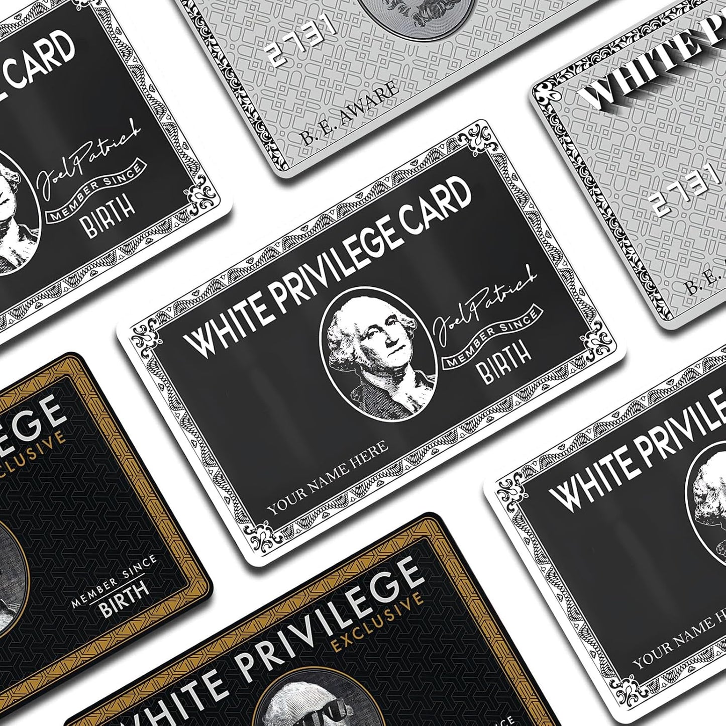 White Privilege Combo Pack  Custom Vinyl Credit Card Sticker by CC Wraps