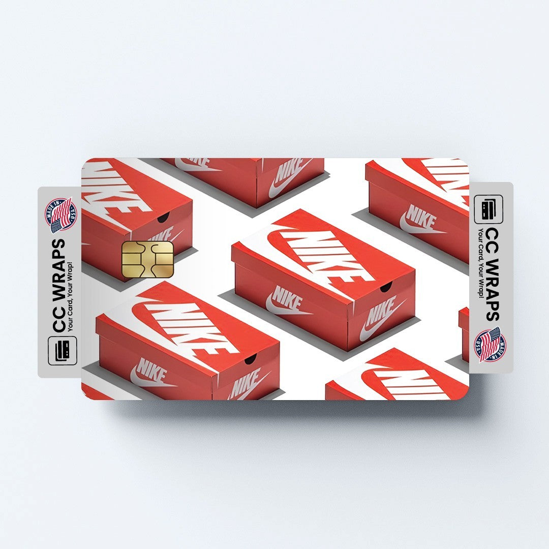 2 Pack Nike Shoe Box Credit Debit Card Sticker Vinyl Decal Skin Sneaker Style