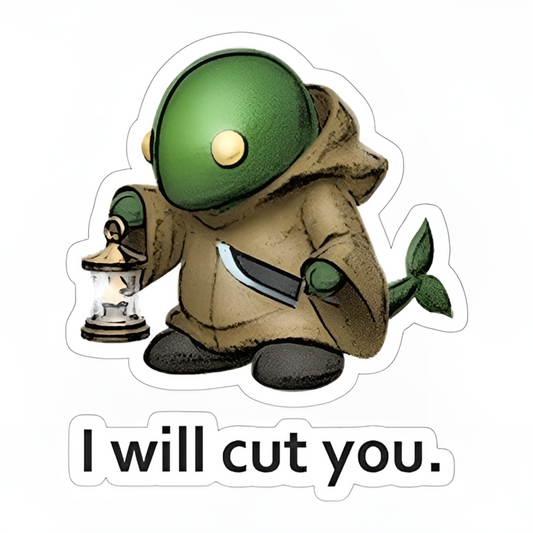 3 PCS Fantasy Knife Video Tonberry Ff Final Games Game Sticker Decal Vinyl