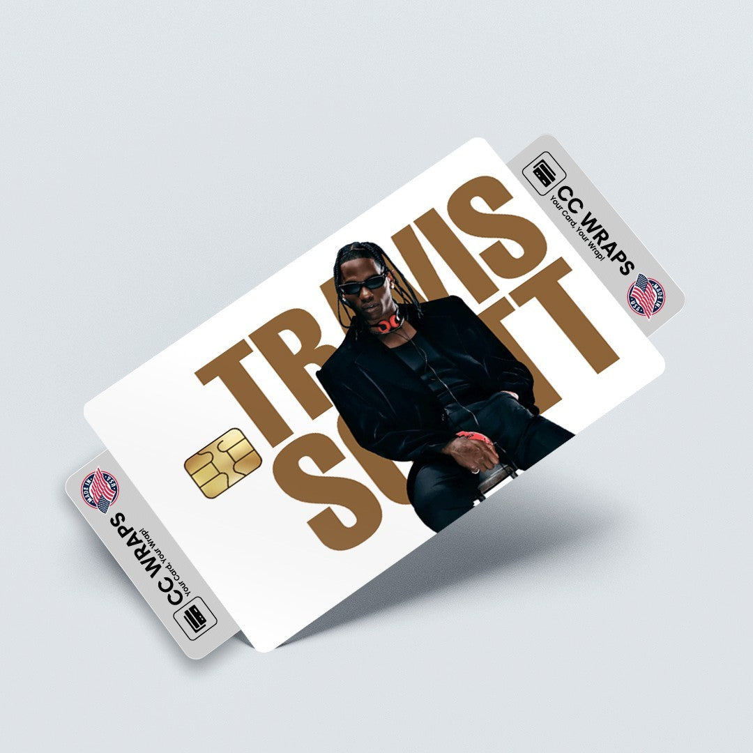 2 Pack Travis Scott Credit Debit Card Sticker Vinyl Decal Skin Astroworld Cool