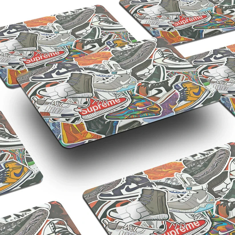 2 Pack Nike Fresh Kicks Credit Debit Card Sticker Vinyl Decal Skin Sneakerhead