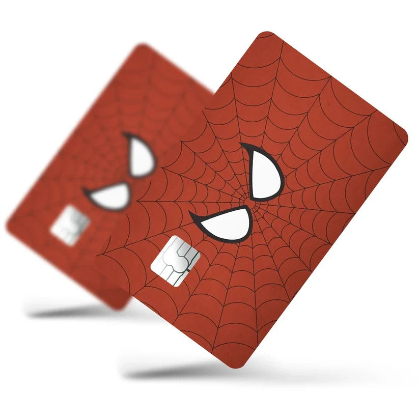 2 Pack Spiderman Face Credit Debit Card Sticker Vinyl Decal Skin Superhero Cool
