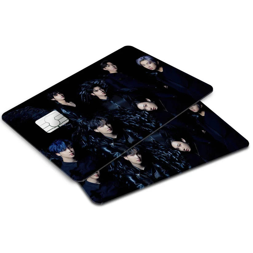 2 Pack BTS Picture Credit Debit Card Sticker Vinyl Decal Skin Durable K-Pop