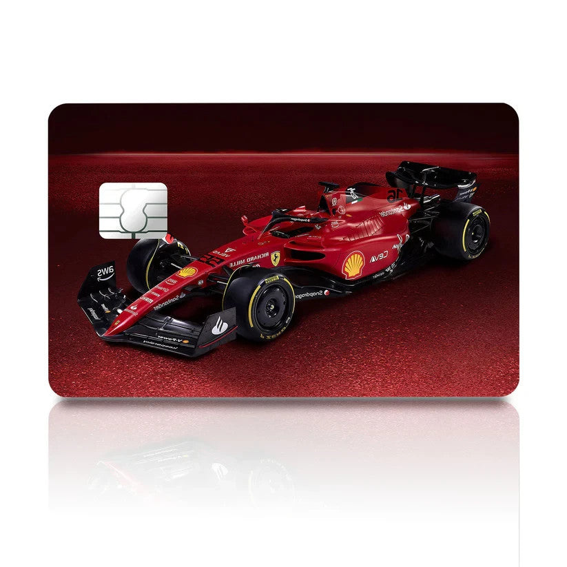 2 Pack Ferrari F1 Scuderia Credit Debit Card Sticker Vinyl Decal Skin Racing Car