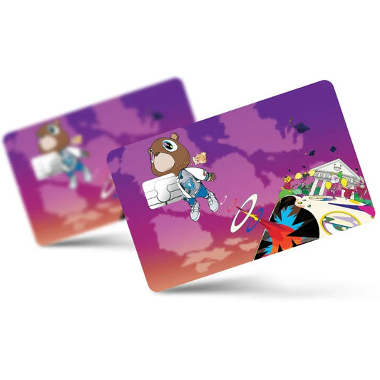 2 Pack Kanye West Graduation Credit Debit Card Sticker Vinyl Decal Skin Cool Art