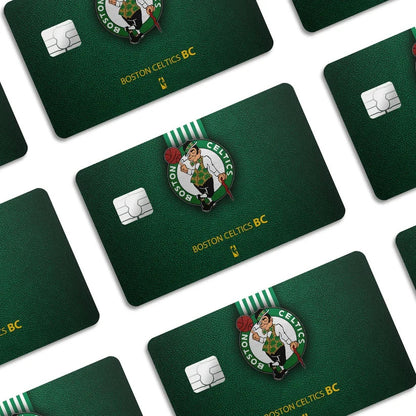 2 Pack Boston Celtics Credit Debit Card Sticker Vinyl Decal Skin NBA Basketball