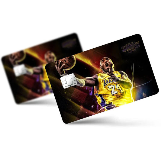 2 Pack Kobe Bryant Lakers Credit Debit Card Sticker Vinyl Decal Skin Mamba Style